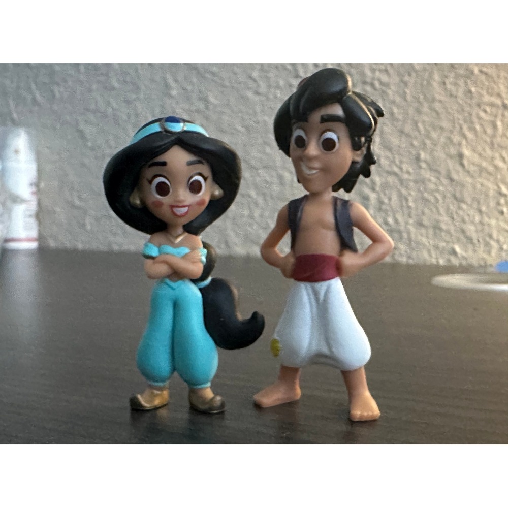 Disney Aladdin Jasmine PVC Figure Lot Princess Cake Topper Mini Collectible
